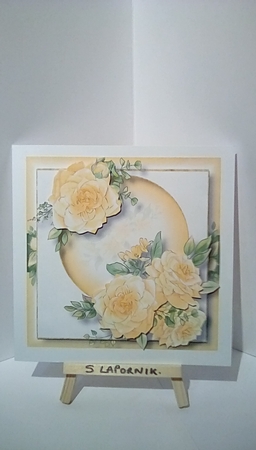 Painted Roses - Yellow by Susan Lapornik