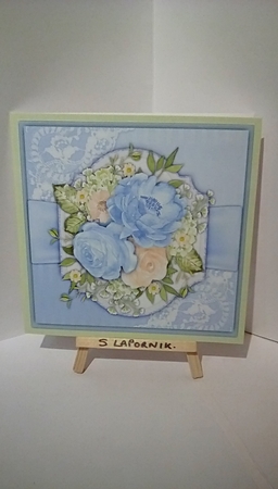 Beautiful  7x7 Aqua Dreams by Susan Lapornik