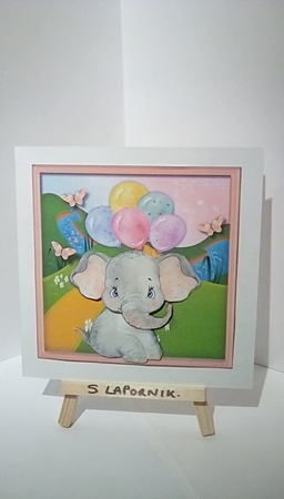 Ellies Birthday Balloons  3 by Susan Lapornik