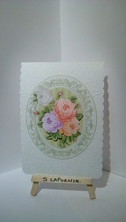 ROSIE POSIE 1 A5 DECOUPAGE TOPPER  by Susan Lapornik