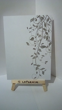 YOUNG LEAVES A 4/CU  BACKGROUND KIT by Susan Lapornik