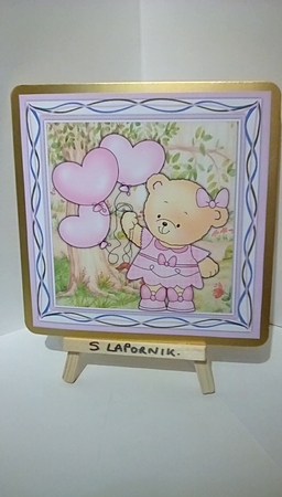 Gorgeous Bear and Balloons 5 by Susan Lapornik