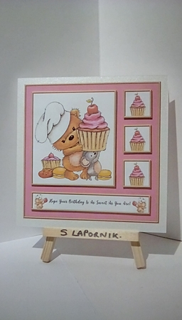 Cute Critters Birthday Topper (One) by Susan Lapornik