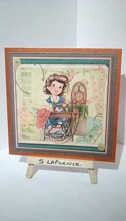 She loves to sew pyramage by Susan Lapornik