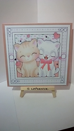 7x7 app Mini Kit, Cute Kitty Love  by Susan Lapornik