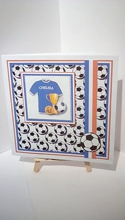 8x8 Chelsea Football Mini Pyramage Kit - x4 A4 Sheets  by Susan Lapornik