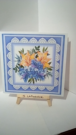4, Gorgeous Roses and Lace Cards  by Susan Lapornik
