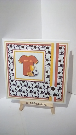 8x8 Man Utd Football Club Mini Pyramage Kit - x4 A4 Sheets  by Susan Lapornik