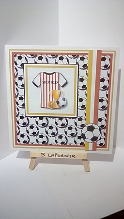 8x8 Sheffield Utd Football Club Mini Pyramage Kit - x4 A4 Sheets  by Susan Lapornik