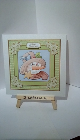 Cute Snowman N Birdie by Susan Lapornik