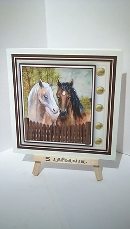 Gorgeous Horses in the Paddock  by Susan Lapornik