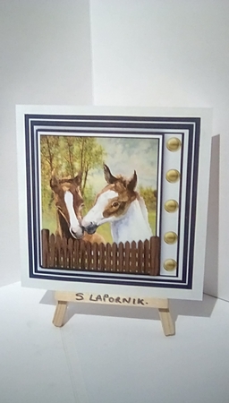  Gorgeous Young Horses 7x7 by Susan Lapornik