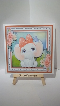 Ellies Beautiful Butterfly  7x5 7x5 by Susan Lapornik