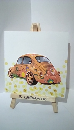 VW BEETLES DECOUPAGE by Susan Lapornik