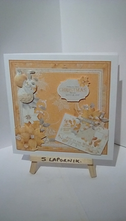 CHRISTMAS CARD, A GOLDEN CHRISTMAS by Susan Lapornik