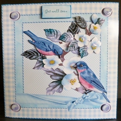Happy Birthday Birds and Blossoms by Susan Powell-Barton