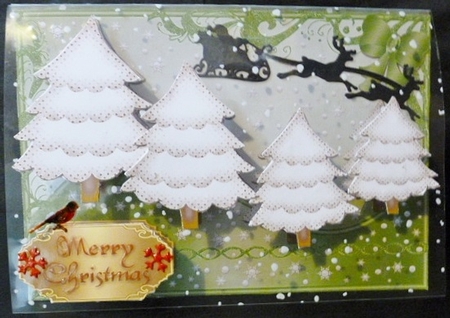 Cute Christmas Trees Line Dance 4 by Susan Powell-Barton