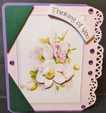 Daffodil & Pink Flowers Duodecoupage by Susan Powell-Barton