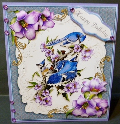 Blue Jays in the Garden 6x8 Mini Kit by Susan Powell-Barton