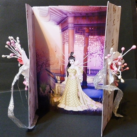 Japanese Beauty A4 Card Front by Susan Powell-Barton