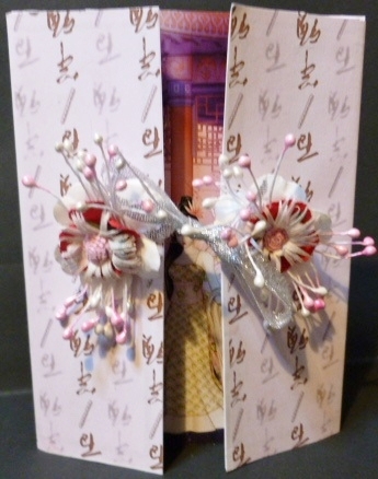 Japanese Beauty A4 Card Front by Susan Powell-Barton