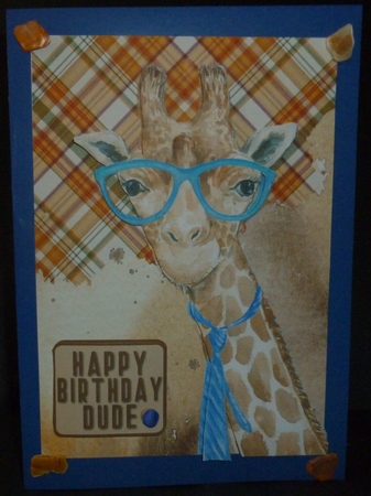 Happy Birthday Dude Quick card/Topper by Susan Powell-Barton