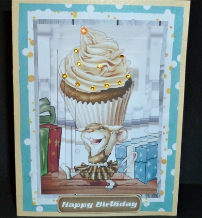Mrs Cup Cake Mouse (Chocolate) Pyramid by Susan Powell-Barton