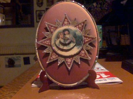 Christmas Angels Plate Stand by Susan Powell-Barton