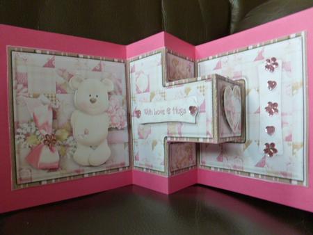 Beary Special T-step Tri Fold Card by Susan Powell-Barton