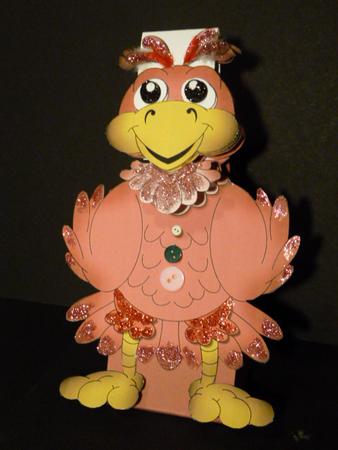 Birdie Crap Flip-up Card 2 by Susan Powell-Barton