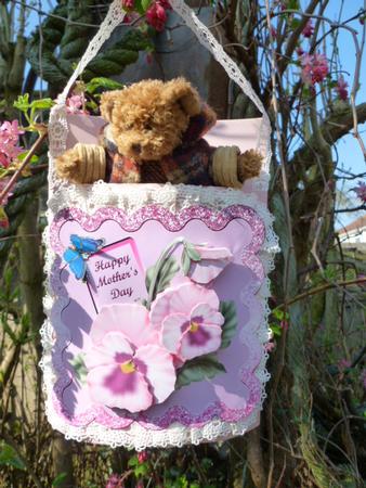 Mothers Day Pansy Topper by Susan Powell-Barton