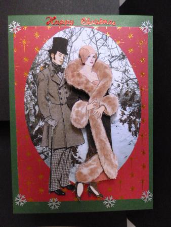 Winter Designer Fashion Decoupage #7 by Susan Powell-Barton