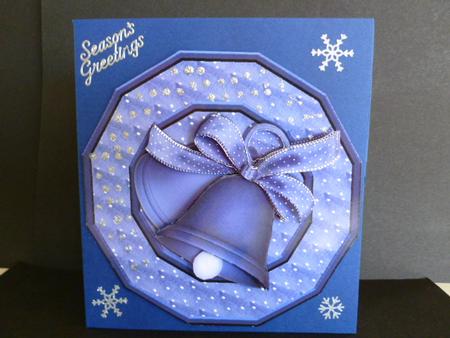 Blue Bell Christmas Plate by Susan Powell-Barton