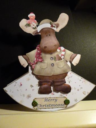 Merry Christmoose Rocker by Susan Powell-Barton
