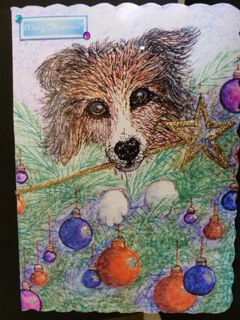 Christmas Tree Sheltie Dog Fairy by Susan Powell-Barton
