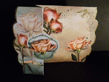 Rose Scallop Fold Back by Susan Powell-Barton