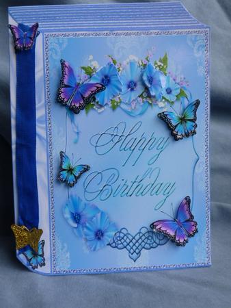 Butterflies and Flowers Folded Book by Susan Powell-Barton