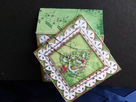 Christmas Tree Anglaise 3in Card Envelope Duo Stacker Aio by Susan Powell-Barton