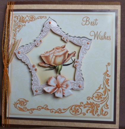 Peach Perfection Card Front by Susan Powell-Barton