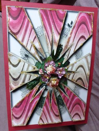 Broken Pieces Card Topper 1 by Susan Powell-Barton