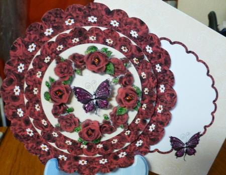 Scalloped Over the Top Rocker - Gothic Butterfly by Susan Powell-Barton