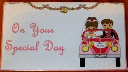 Just Married Moneywallet by Susan Powell-Barton