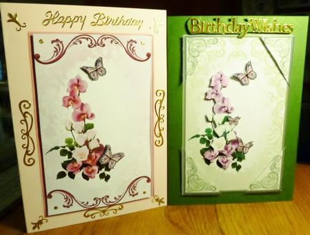 Toppers with Orchids and Roses by Susan Powell-Barton