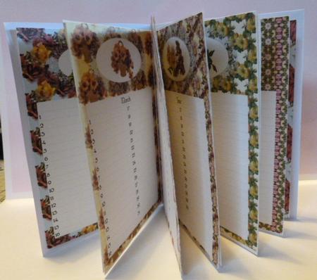 Birthday Planner Book - Painted Flowers by Susan Powell-Barton