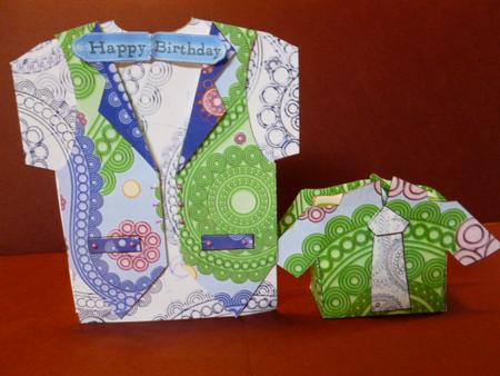 Paisley T-shirt & Waistcoat Card & Gift Box Kit by Susan Powell-Barton