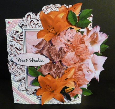 Summer Flowers and Bows Over the Edge by Susan Powell-Barton