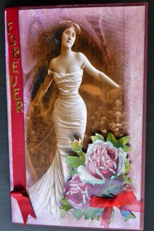 Vintage Lady Shaped Card & Bookmark by Susan Powell-Barton