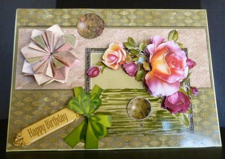 Beautiful Rose's Card Front by Susan Powell-Barton