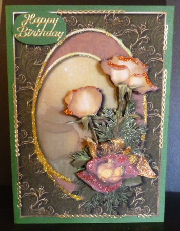 Harvest Roses + Decoupage by Susan Powell-Barton