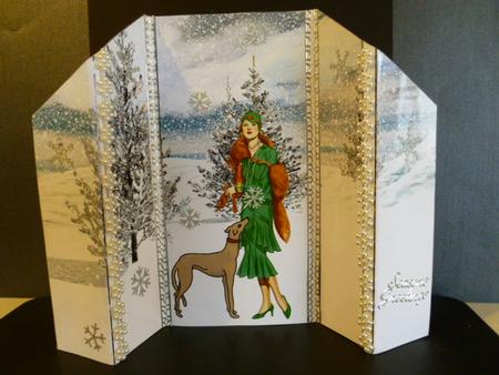 Walking the Dog in the Snow by Susan Powell-Barton